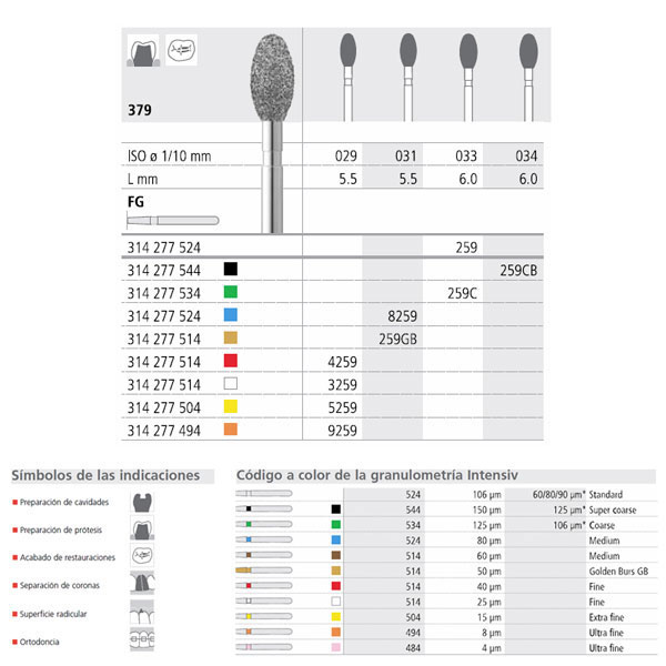 FG 259/6  379-033 FG DIAM. MEDIO 6U.