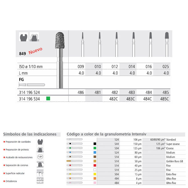 FG 483/6   849-014 FG DIAM. MEDIO 6U.