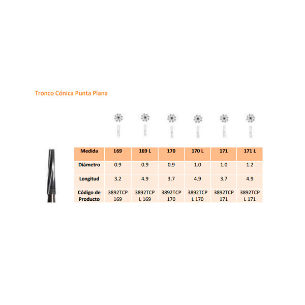 FG CARB.TUNGS.FIG.23 5uds. 169 