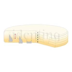 DISCO DE CIRCONIO MULTICAPA GEO-5 CAD/CAM A1 18 MM