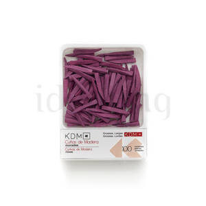 CUÑAS KDM madera largas finas moradas 100 ud