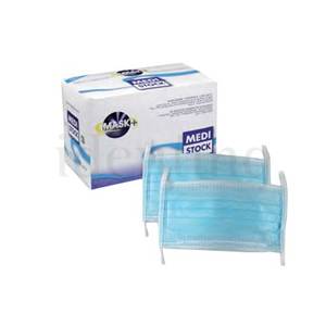 MASCARILLAS AZULES CON CINTA (50u)