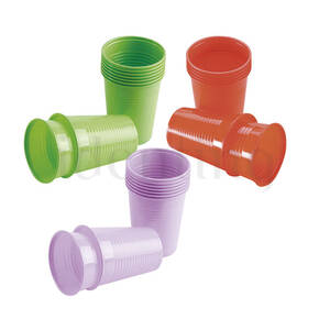 VASO PLASTICO MONOART lila 200 cc 3000 ud