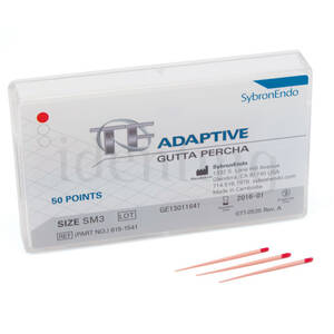 GUTAPERCHA TF ADAPTIVE SM3 kit pequeño rojo 50 ud