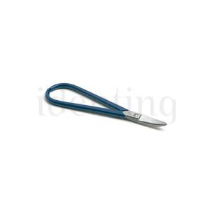 TIJERA CURVA PARA SOLDADURA 17 CM. MANGO AZUL