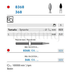 8368.104.023 KOMET diamante lab 5 ud